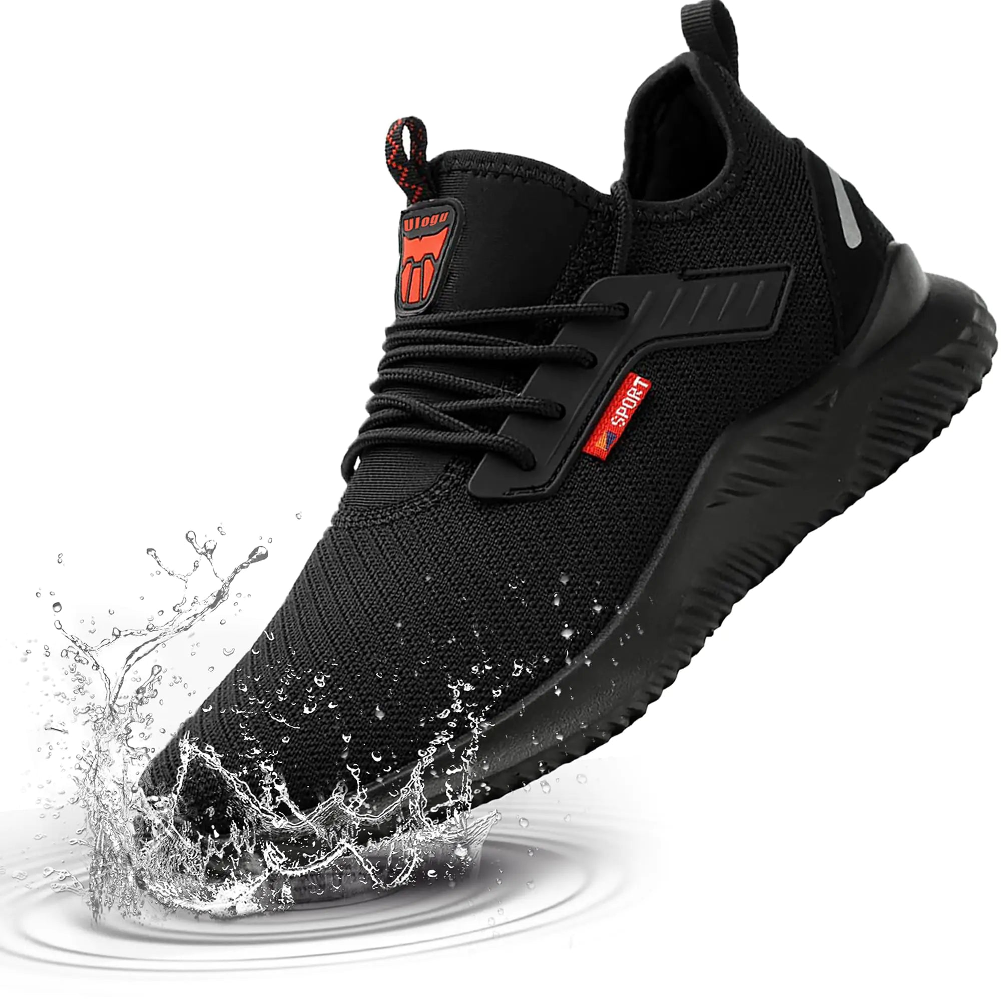 Waterproof Steel Toe Shoes for Men Women Work Shoes Lightweight Safety Sneakers Comfortable Puncture Proof Shoe Zapatos Punta de Acero para Hombres Black