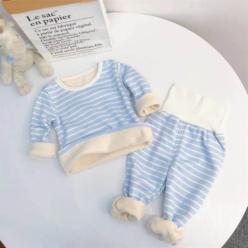 High Waist Thermal Underwear Set for Kids 1-5 Years